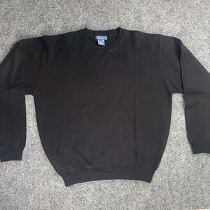 Faconnable 100% Wool Black Crewneck Sweater Size S